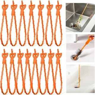 FATHER.SON Drain Clog Remover Snake, Plumbing Toilet Hair Snake Drain  Cleaner Auger Catcher for Kitchen, Sink, Bathroom, Tub, Shower(4 Pack  20inch) 