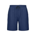 thumbnail image 7 of Zpzdpjkx Men's Plus Size Denim-Look Elastic Waist 5" Inseam Loose Straight Fit Casual Shorts with Pockets, 7 of 7