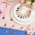 thumbnail image 3 of 1 Box 21Pcs Cat Stitch Markers Crochet Markers Animal Bulk Metal Enamel Printed Cats Kawaii Knit Gold Clasp Ring Knitting Charms for Jewelry Making Charms Crafts Supplies Accessories Women, 3 of 5