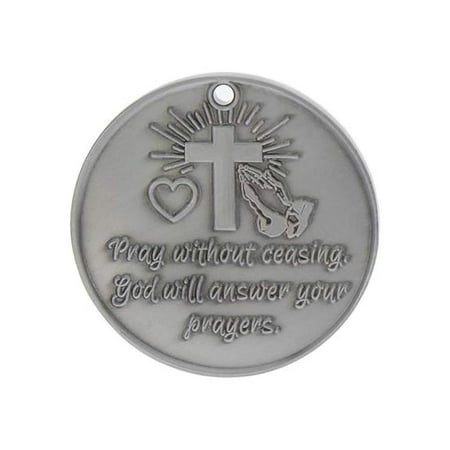 - I Will Pray For You Without Ceasing Christian Coin Token Pewter