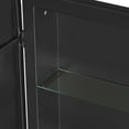 thumbnail image 6 of Soges Bathroom Medicine Cabinet with 3 Adjustable Storage Shelves, Wall Mounted Metal Frame, Recessed Mirror Cabinet Medicine Cabinet, Hexagonal Bathroom Mirror Cabinet, 24x34 Inches, Black, 6 of 10