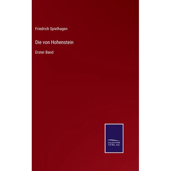 Die von Hohenstein: Erster Band