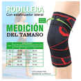 thumbnail image 4 of Par Rodilleras  Bloosom Elásticas Deportivas Compresion Para Gym Rojo L, 4 of 4
