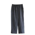 thumbnail image 2 of Mutghys Pajama Pants for Men Solid Color Elastic Waist Drawstring Sleep Pants with Pockets Home Relaxing Soft Comfy Casual Pajama Bottoms, 2 of 4