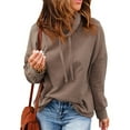 thumbnail image 1 of Blouse Décontractée pour Femmes, Blouse à Manches Longues Haute Couleur Unie Hauts à Manches Longues Blouse Performance Finement Réglée, 1 of 5