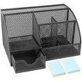 thumbnail image 1 of Black Metal Desk Organizer, Multi-function Organizer Stationery Organizer Pen Holder Desk Storage For School Office Accessories, 1 of 5