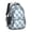 Blue and White, variant on Blue Wavy Checkered Pattern Backpack for School, Cute School Bag with Adjustable Shoulder Straps and Padded Back, 16.9"x12.6"x5.9"