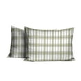 thumbnail image 3 of Pointehaven  Sage Plaid Printed Cotton Flannel Duvet Set Twin 2 Piece, 3 of 7