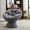 Dark Gray, variant on GerYunin Oversized Papasan Chair with Cushion ,360°Swivel Circle Chair for Living Room Bedroom, Dark Grey