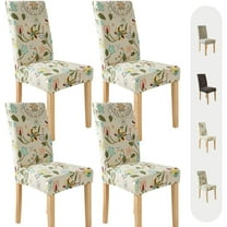 Chair Covers for Dining Room 4 Pack, Stretch Dining Chair Cover, Washable Spandex Kitchen Parsons Chair Slipcovers,Chair Covers for Home or Party
