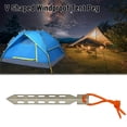 thumbnail image 3 of Tent Stakes Tent Nails V Shaped Design Tent Accessories Stainless Steel Ground Nails, 3 of 6