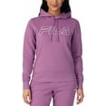 thumbnail image 4 of Fila Womens Midweight Fleece Pullover Logo Hoodie (US, Alpha, XX-Large, Regular, Regular, Mulberry), 4 of 7
