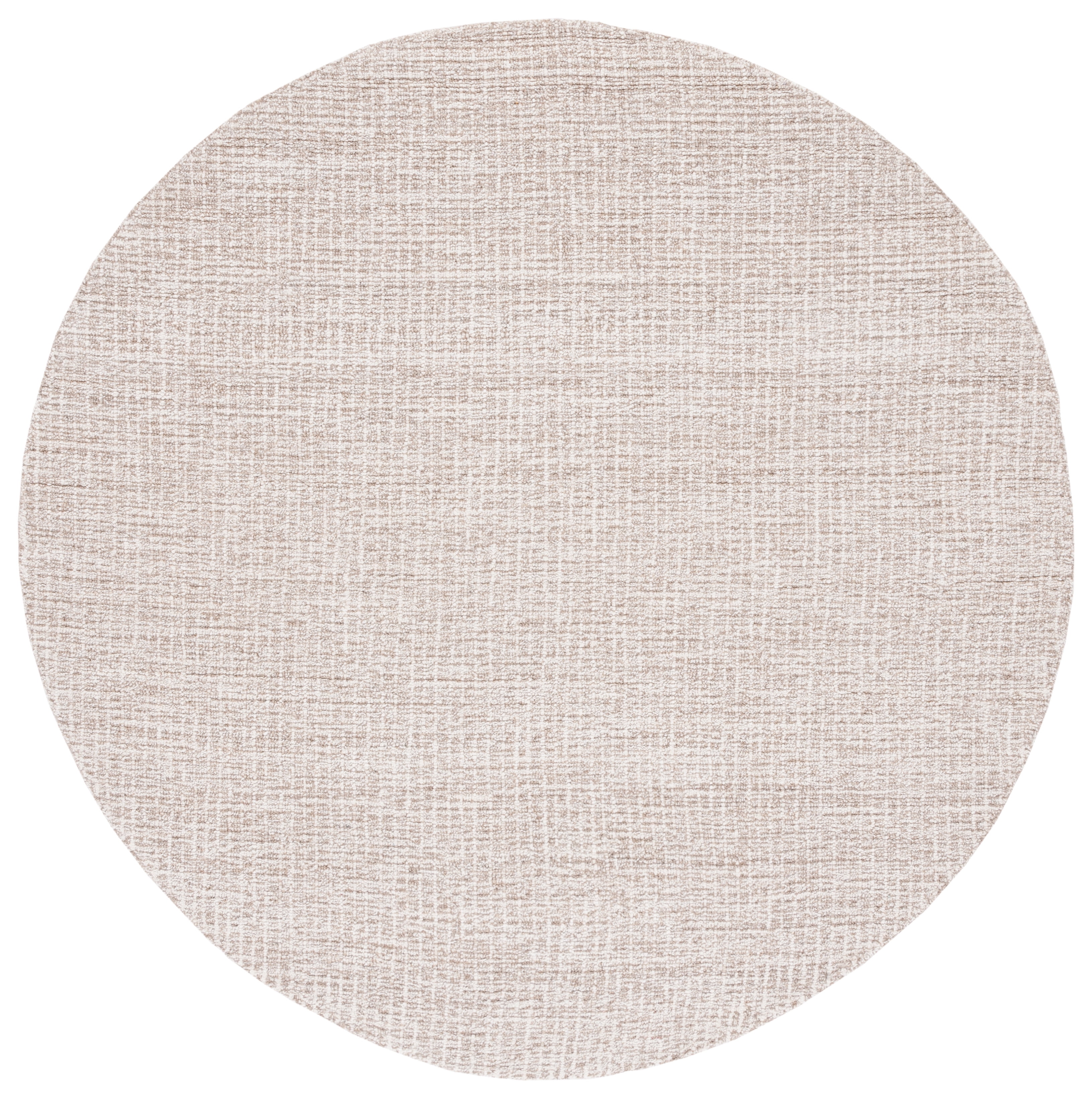 Safavieh Abstract Delia Distressed Wool Area Rug, Ivory/Gray, 12' x 12' Round
