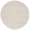 thumbnail image 3 of Safavieh Abstract Delia Distressed Wool Area Rug, Ivory/Gray, 8' x 8' Round, 3 of 12