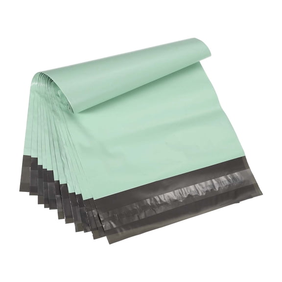 Uxcell 10.5x7.5 Inch Poly Mailers, 100 Pcs Shipping Bags for Clothing, Mint Green