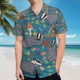 thumbnail image 5 of High Quality Hawaiian Shirts for Men Short Sleeve Aloha Beach Shirt Floral Summer Casual Button Down Shirts Blouses ACNV79, 5 of 7