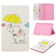thumbnail image 1 of Dteck Flip Case For Samsung Galaxy Tab A 8.0 2019 without S Pen Mode SM-T290 T295, Pattern PU Leather Flip Folio Stand Cover with Built-in card slots/Money Pocket, Elephant & Butterfly, 1 of 9