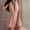 Pink, variant on Rove Studio Women’s Lace Waist Mesh Nightgown, Halter Neck V-Neck Lingerie Slip Dress, Soft Flowy Sleepwear Loungewear For Women Red One Size