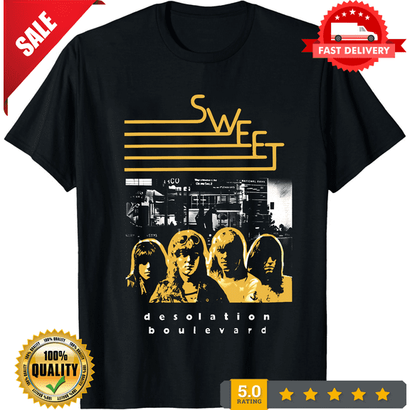 Classic Sweet band album tour Unisex black T-shirt, LIMITED EDITION-TH65147