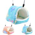 thumbnail image 2 of Hamster Bed Nest Star Pattern Warm Soft Hamster Hanging House Small Animal Bed, 2 of 8
