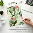 thumbnail image 5 of FMSHPON Flamingos Clipboard Hardboard Wood Nursing Clip Board and Pull for Standard A4 Letter 13x9 inches, 5 of 8