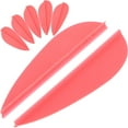 thumbnail image 1 of STRANDCHIC 20Pcs Red Plastic Arrow Fletchings Lightweight Vanes for Archery Practice and Training Use, 1 of 5