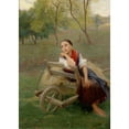 thumbnail image 3 of Philip Alexius de László 11x14 Black Modern Framed Museum Art Print Titled - After Work (1896), 3 of 5