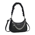 thumbnail image 1 of Bolso de hombro para mujer, de piel sintética, tipo bandolera, para ir al trabajo, a la calle, a las vacaciones Negro, 1 of 10
