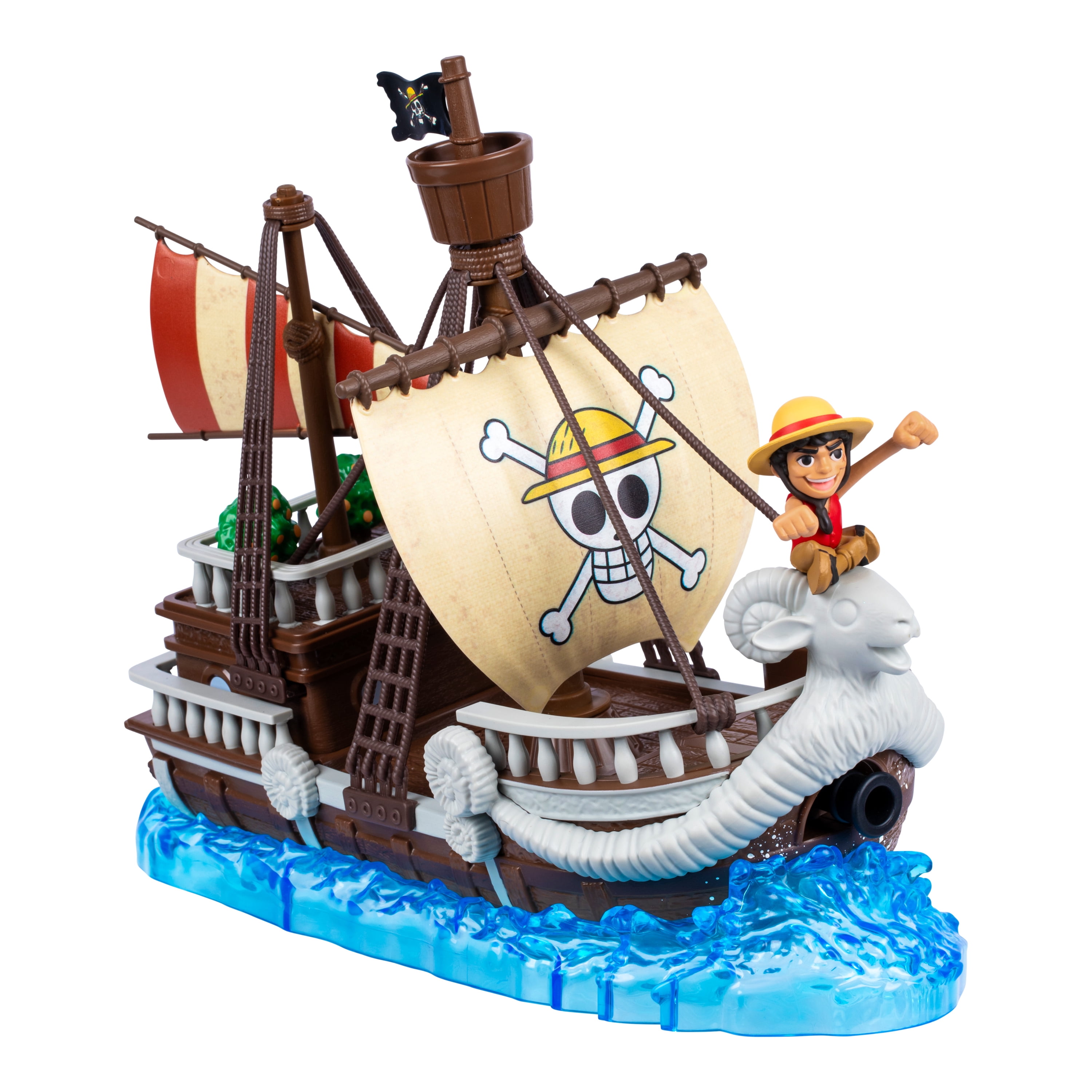 One Piece Going Merry Deluxe Collector Ship, 9.5", Detailed Design for Play and Display, Includes Exclusive Luffy Action Figure, Ages 4+