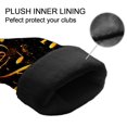 thumbnail image 4 of Golf Head Covers Yellow Musical Note Pattern for Driver, Wood & Hybrid, Premium Waterproof PU Leather with Plush Lining, Music Lover Golf Gifts, 4 of 10