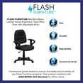thumbnail image 4 of Flash Furniture Mid-Back Black Leather Swivel Ergonomic Task Office Chair with Adjustable Arms, 4 of 12