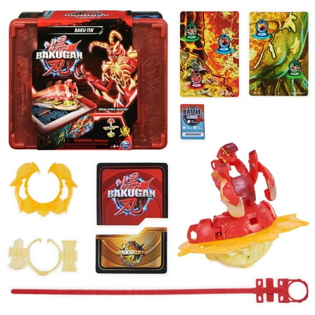 Bakugan Baku-tin with Special Attack Mantid, Customizable, Spinning Action Figure and Toy Storage, Kids Toys for Boys and Girls 6 and up