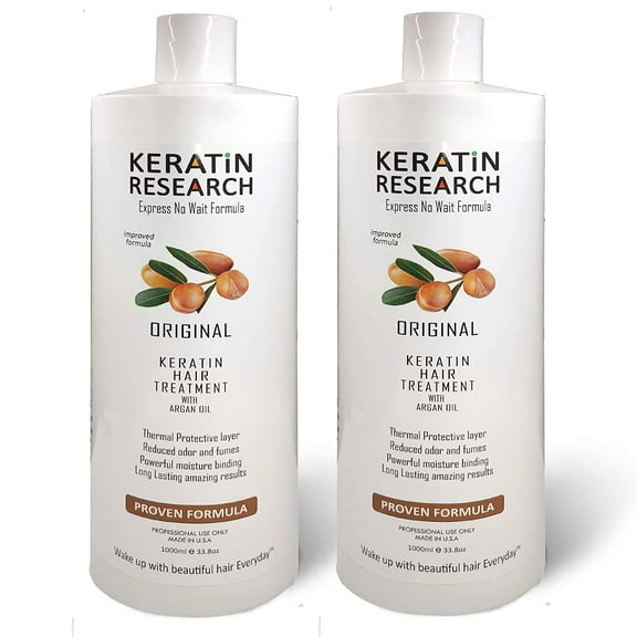 Complex Brazilian Keratin Hair Treatment with Argan Oil Blowout Treatment Natural Organic Results Professional Grade Straightening and Smoothing Hair Keratina Brasilera Para Alisar el Pelo (32oz 32oz)