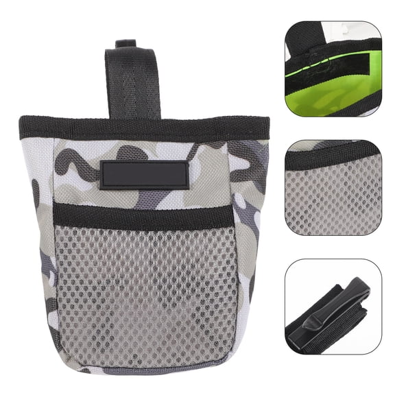 FENGGUIQU Dog Training Treat Holder with Front Zipper Pocket and Drawstring Closure, Available in Multiple Colors