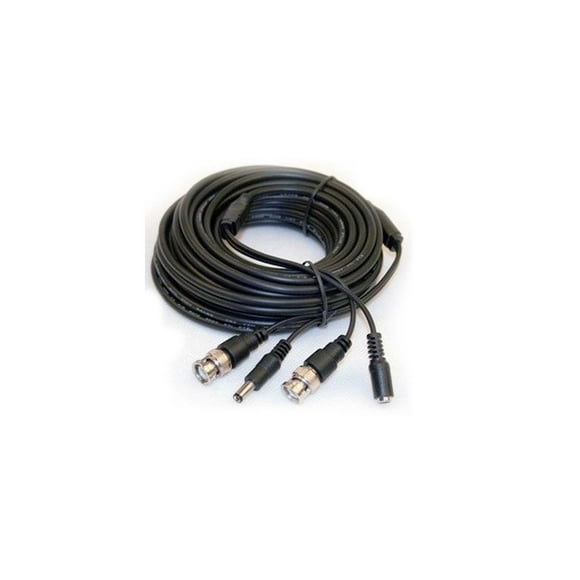 GlobalTone 100ft Extension Cable for cameras CCTV and power RG-59 black