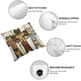 thumbnail image 4 of Nawypu  He is Risen Easter Lumbar Pillow Covers Religious Faith Cross Porch Outdoor Pillowcase, Bow Christian Sofa Couch Cushion Case Spring Decor for Home 2pc, 4 of 6