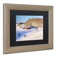 thumbnail image 3 of Trademark Fine Art "Jenne Farm Winter" Canvas Art by Michael Blanchette Photography Black Matte, Birch Frame, 3 of 3