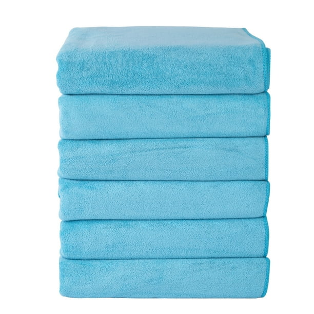 JML Bath Towel Set(6 Pack,27" x 55") Absorbent,Fast Drying Microfiber