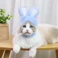 thumbnail image 5 of Denbek Rabbit Ears for Dogs, Cat Costume Bunny Rabbit Hat with Ears for Cats & Small Dogs - Perfect Easter Halloween Christmas Pet Costume Accessory, Blue, 5 of 5