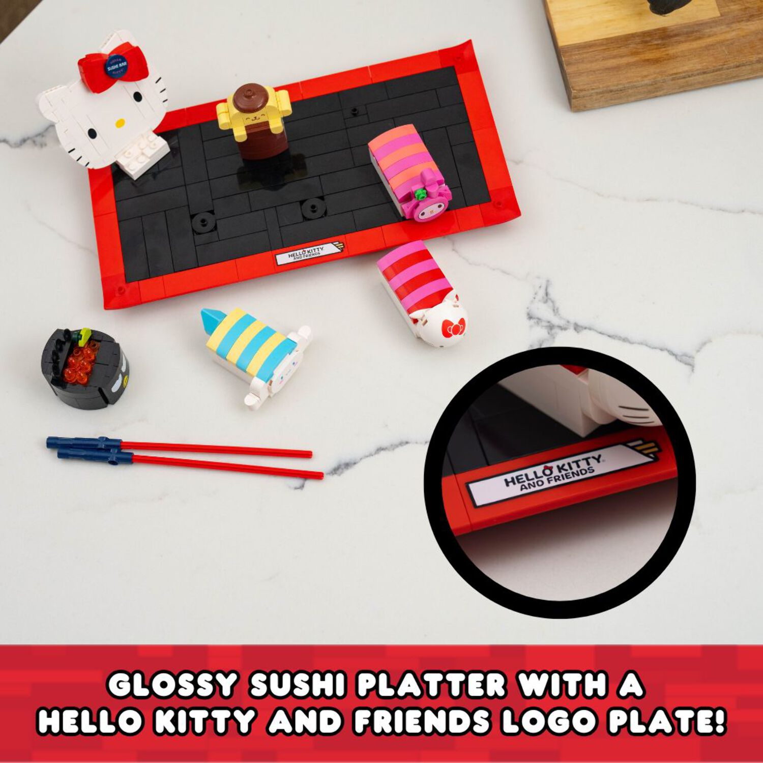 Brickcraft Hello Kitty Sushi Bar 383-Piece Building Set photo 8