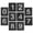 Black, variant on Shisuyan 1 Set Number Stencils Door Number Painting Stencils Reusable Address Number Stencils 0-9