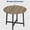 Pear wood, variant on COZONY 47 Inch Round Dining Room Table for 4-6, Industrial Metal Frame Table with Wooden Top, Space Saving Kitchen Table for Apartment and Breakfast Area, No Chairs, Black