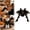 A, variant on Halloween Cat Witch with Adjustable Cloak, Black and Purple Wizard Cape with Pumpkin Ornament and Hat for Medium Large Cats, Pet Apparel and Accessories