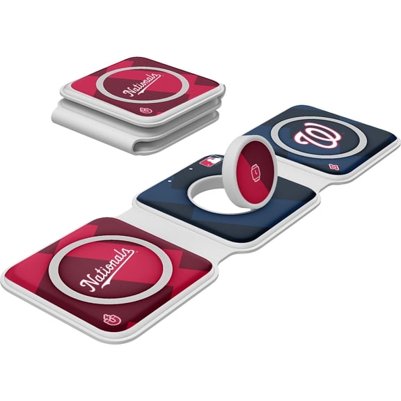 Keyscaper Washington Nationals 3-in-1 Foldable Charger