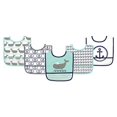 thumbnail image 2 of Hudson Baby Infant Boy Waterproof PEVA Bibs 5pk, Whale, One Size, 2 of 2