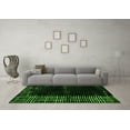 thumbnail image 3 of Ahgly Company Indoor Square Abstract Green Modern Area Rugs, 4' Square, 3 of 4