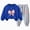 Z225-Blue, variant on NOLDARES Girls Clothes 2 Piece Outfit Long Sleeve Top   Bow Cargo Pants Girls Fall And Winter Outfits(Z225-Yellow)