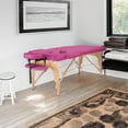 thumbnail image 6 of Saloniture Professional Portable Folding Massage Table with Carrying Case - Hot Pink, 6 of 7