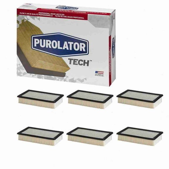 6 pc Purolator TECH TA25418 Air Filters for 1L2Z-9601-AA 22484 2484 32484 33-2207 42484 61942484 62484 87484 A1695 A2957C A5418 AE9332 AF1113 AF1127 AF1695 AF5418 CA-9332 CA1695 CA9332 CAP9332
