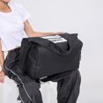thumbnail image 2 of Bolsa De Gimnasio Bolso bandolera unisex de gran capacidad, impermeable, simple, para exteriores (negro), 2 of 9